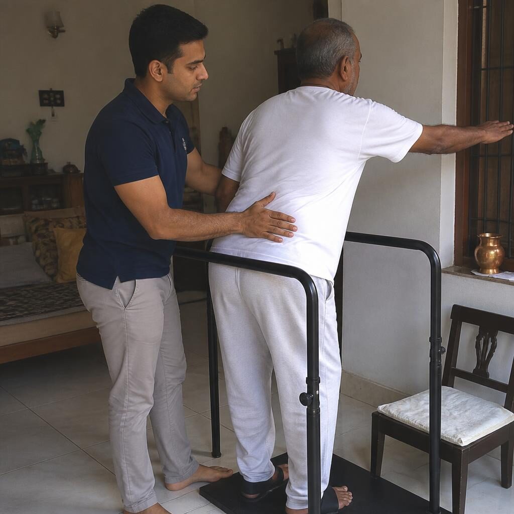Illustration for a stroke rehabilitation at home guide